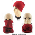 Multi Function Fleece Neck Warmer Hat Mask